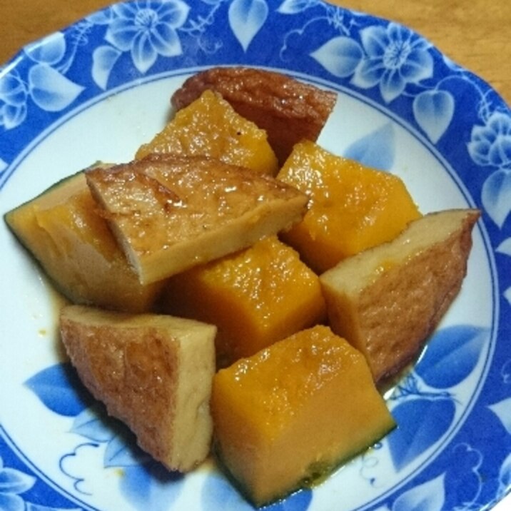 さつま揚げとかぼちゃの煮物♪